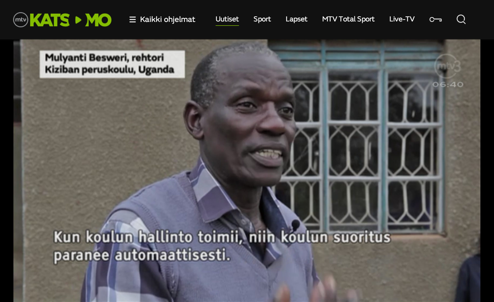 Uganda media visit footages at Huomenta Suomi morning tv
